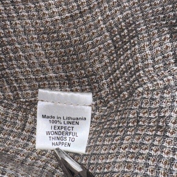 FLAX 2G Lagenlook Linen Dress Oversized Tunic Neutral Textured (Size 22 - 24) - Picture 9 of 10